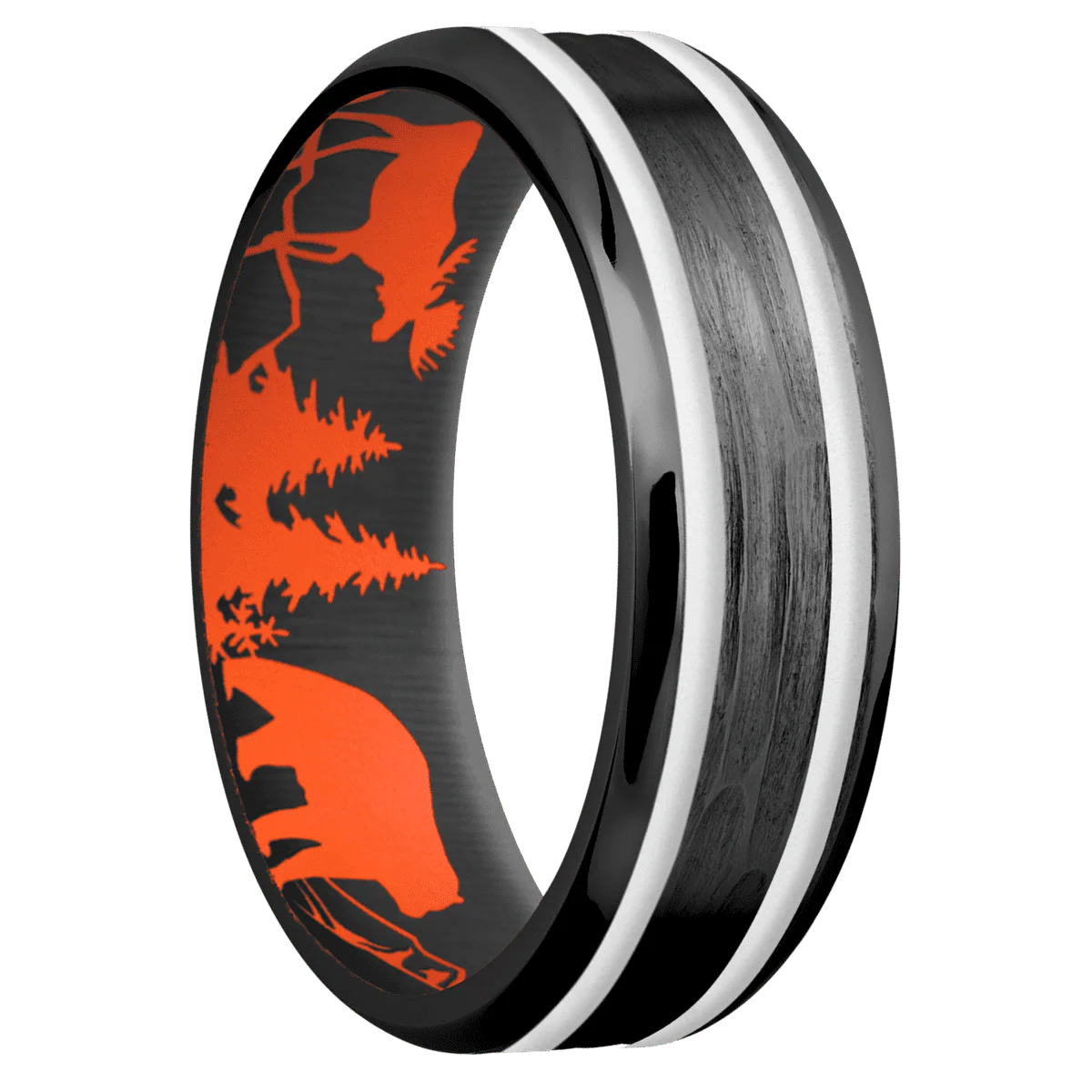 Zirconium + Treebarkh , Polish Finish + Hunter Orange