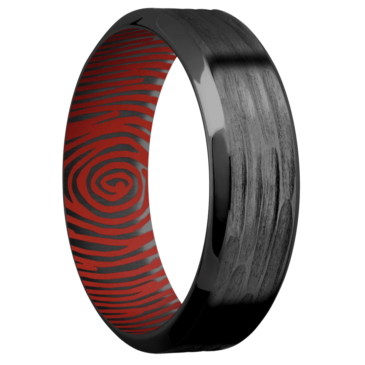 Zirconium + Treebarkh , Polish Finish + Red Apple