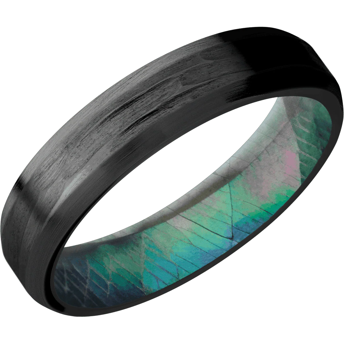 Zirconium + Treebarkh , Satin Finish + Black Mother of Pearl - Image 2