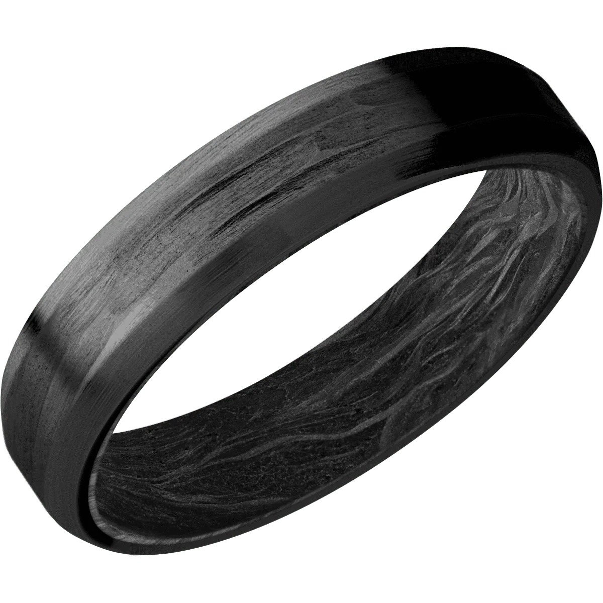 Zirconium + Treebarkh , Satin Finish + Forged Carbon Fiber - Image 2